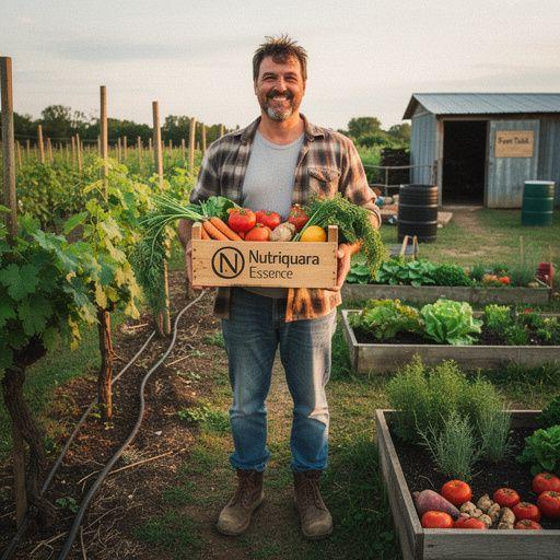 Σκηνή από την παραλία με το ηλιοβασίλεμα και πιάτο με μεσογειακή σαλάτα.